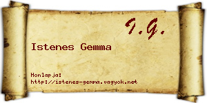 Istenes Gemma névjegykártya